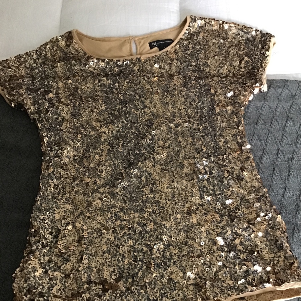 Inc Sequin Top size medium